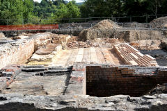 
Foundations of north coke oven battery, Cyfarthfa Ironworks, September 2013